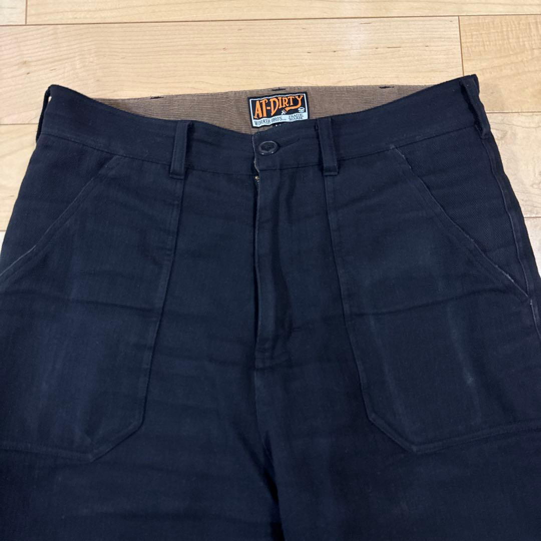 AT-DIRTY \"QUILTING PANTS\" black サイズM