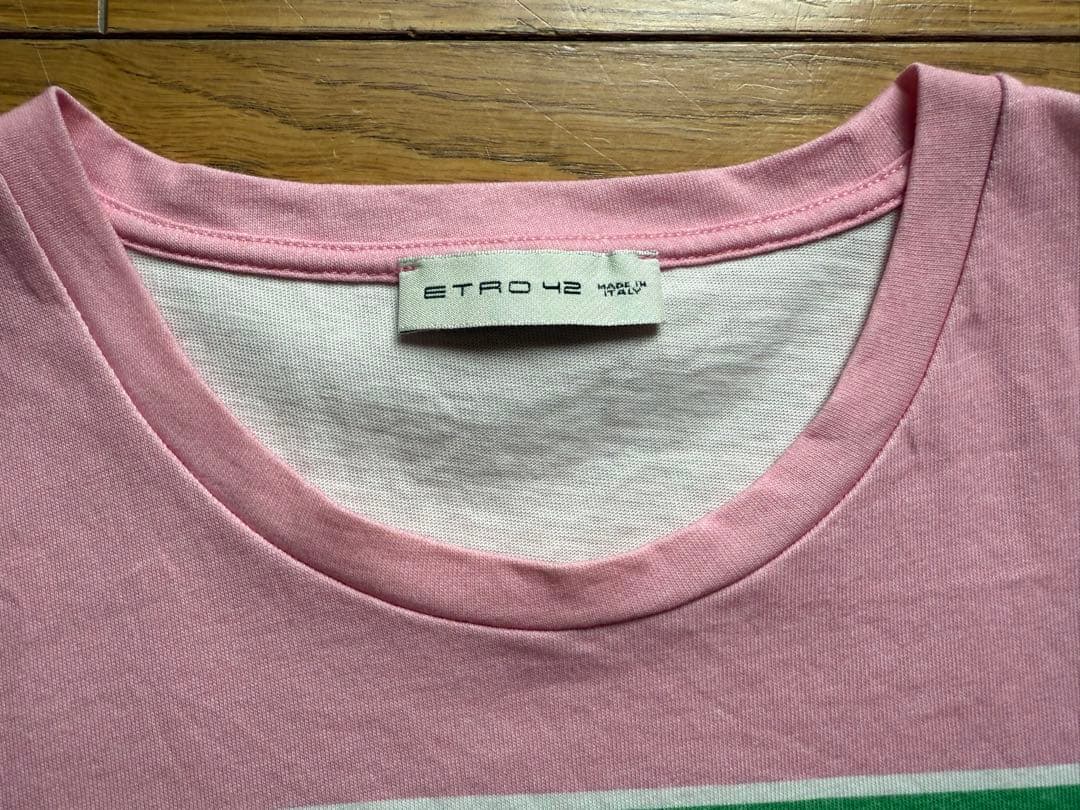 吉田さま専用 エトロ 半袖 Tシャツ ピンク コットン グラフィック