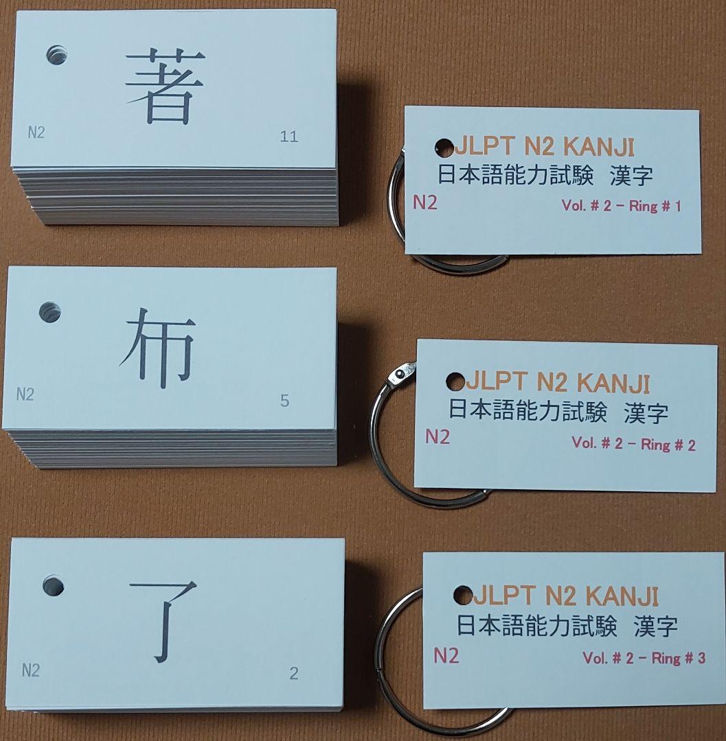 JLPT N3,N4,N5 漢字 Workbook & Flashcards