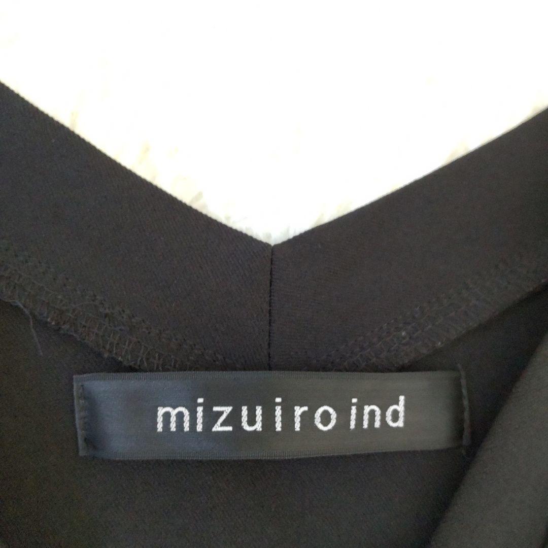 mizuiro ind ミズイロインド ⿻Vネックカーディガン日本製ブラックF