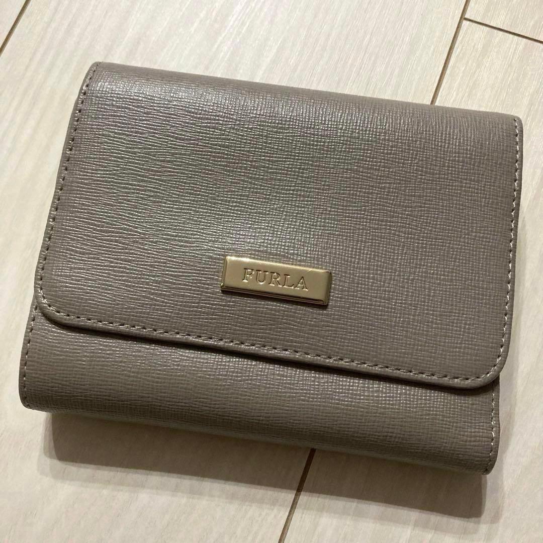 FURLA フルラ 折りたたみ財布 レディース ベージュ 折りたたみ お財布