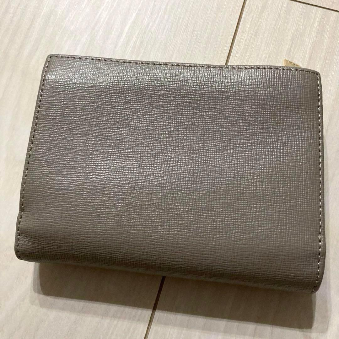 FURLA フルラ 折りたたみ財布 レディース ベージュ 折りたたみ お財布
