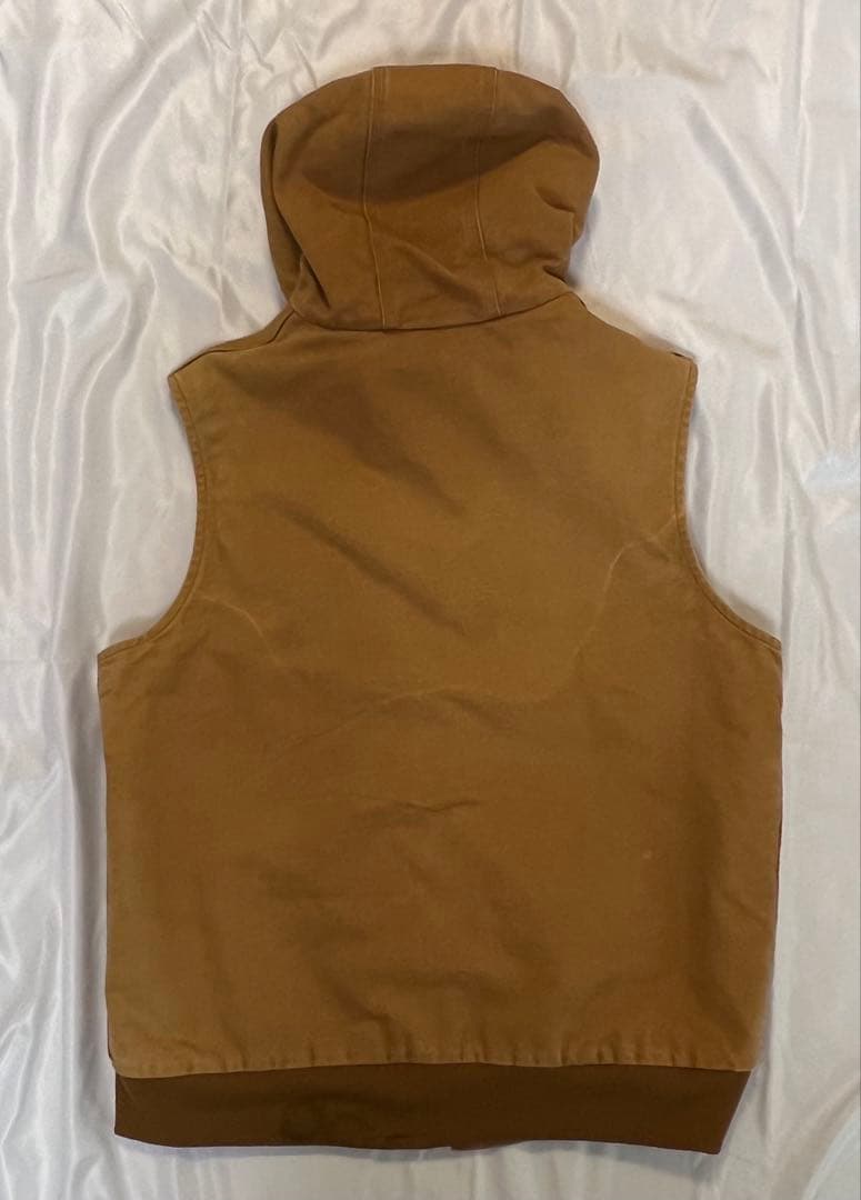Carhartt（カーハート）フード付きダックベスト ベージュ XL