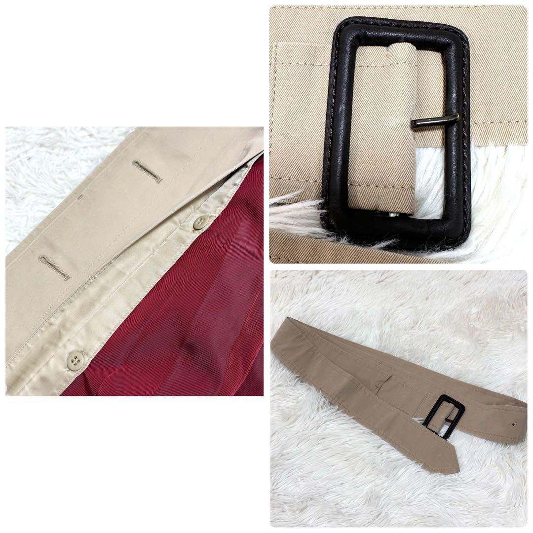 【ライナー付2way×美品】SANYO 100年コート トレンチコート 36
