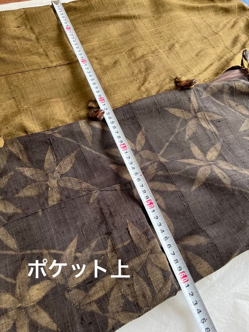 さくらちゃん様　　　　　生紬の付下げから　着物リメイク　ロングコート