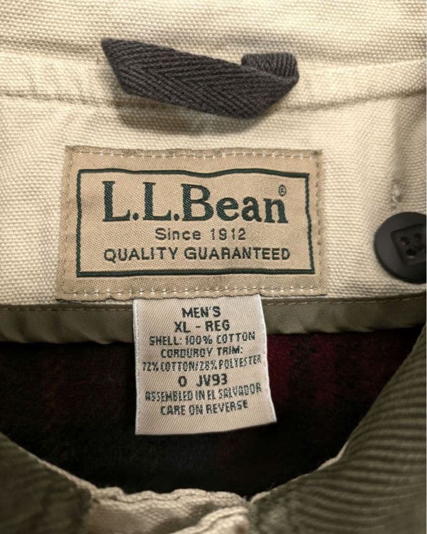 90s L.L.Bean ハンティングジャケット ライナー付き コーデュロイ襟