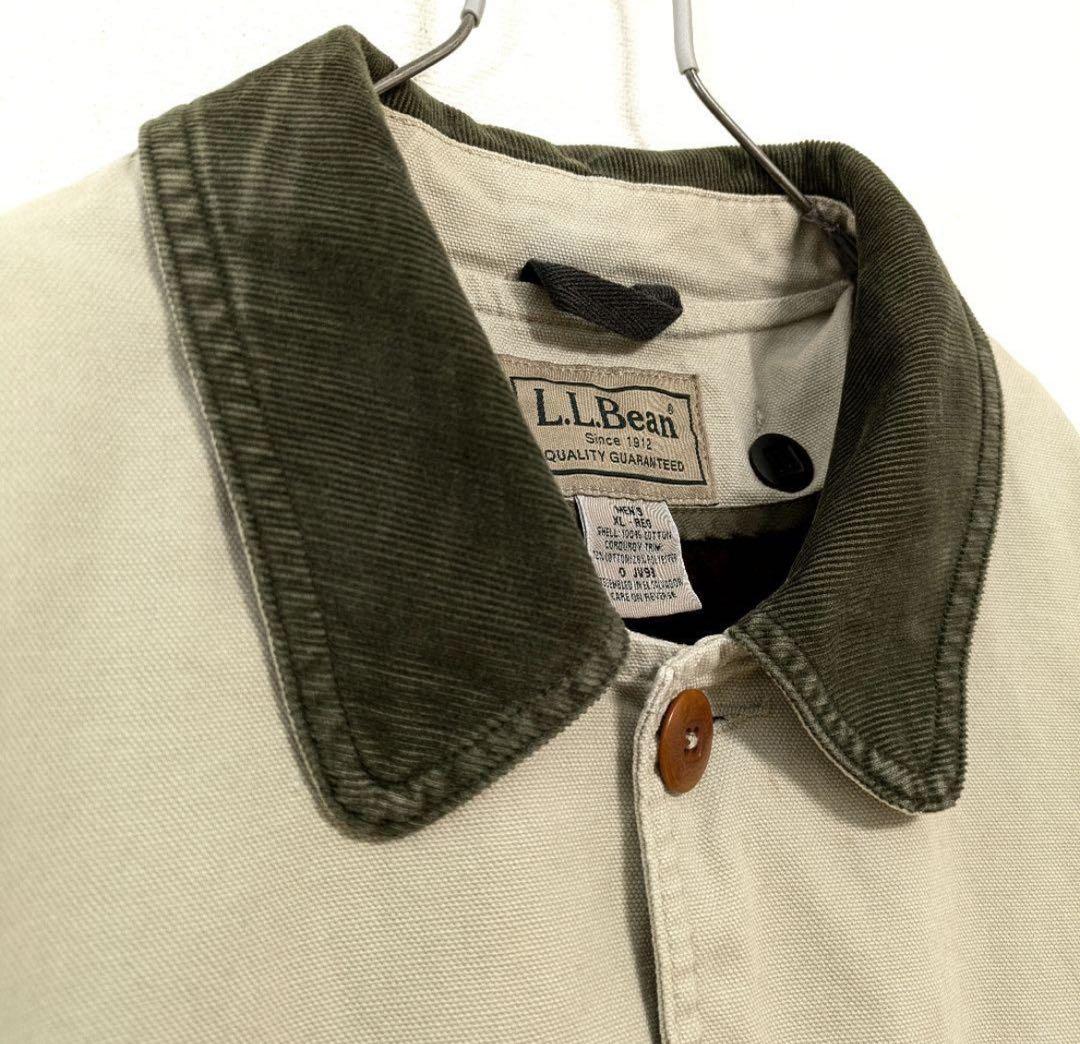 90s L.L.Bean ハンティングジャケット ライナー付き コーデュロイ襟