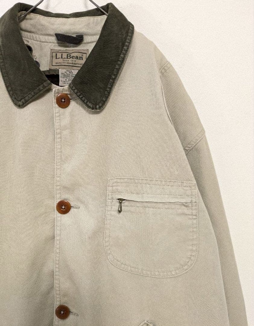 90s L.L.Bean ハンティングジャケット ライナー付き コーデュロイ襟