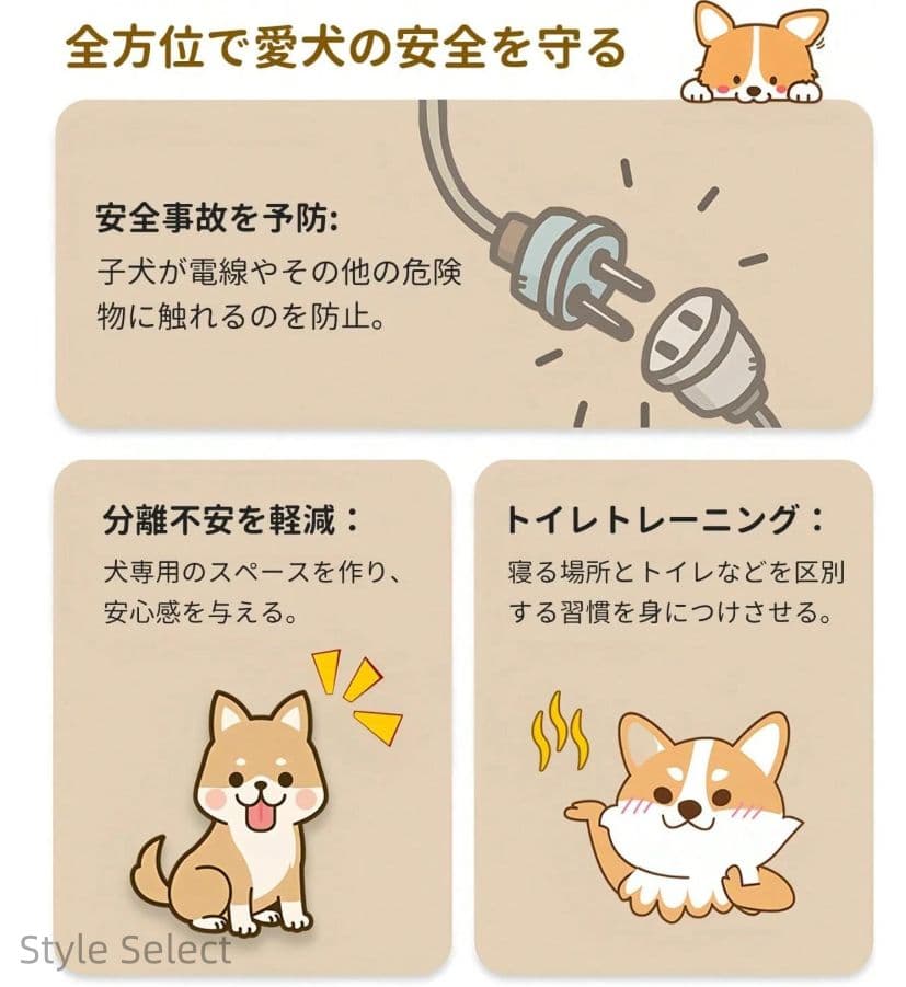 ペットフェンス 室内 犬用 透明アクリル ドア付き折りたたみ 組立簡単 脱走防止