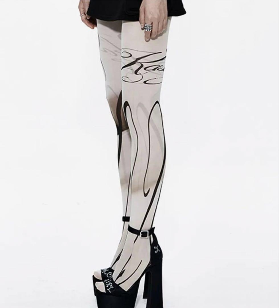 レッグウェア KASHIKO Calligraphy Tights