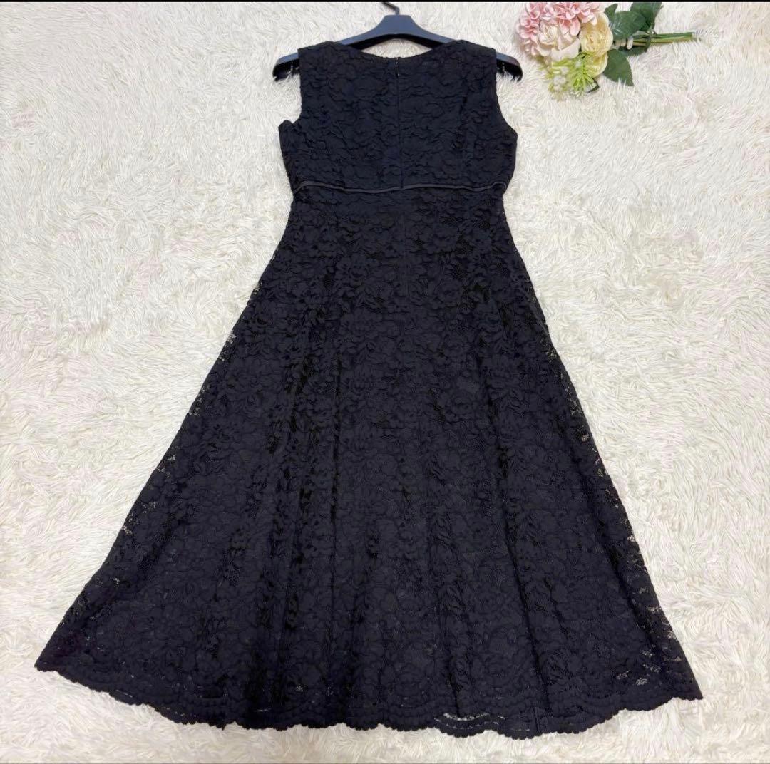 【新品同様】 リボン　ケープ付きワンピース エムズグレイシー　花柄　レース　36