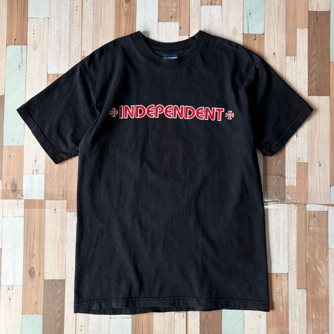 【希少】90s INDEPENDENT プリントTシャツ L USA製 青タグ