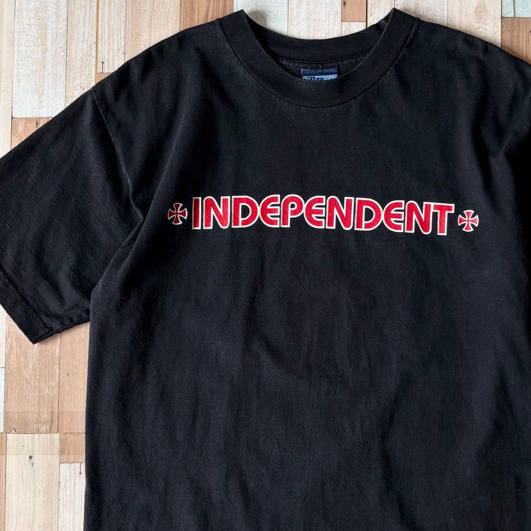 【希少】90s INDEPENDENT プリントTシャツ L USA製 青タグ