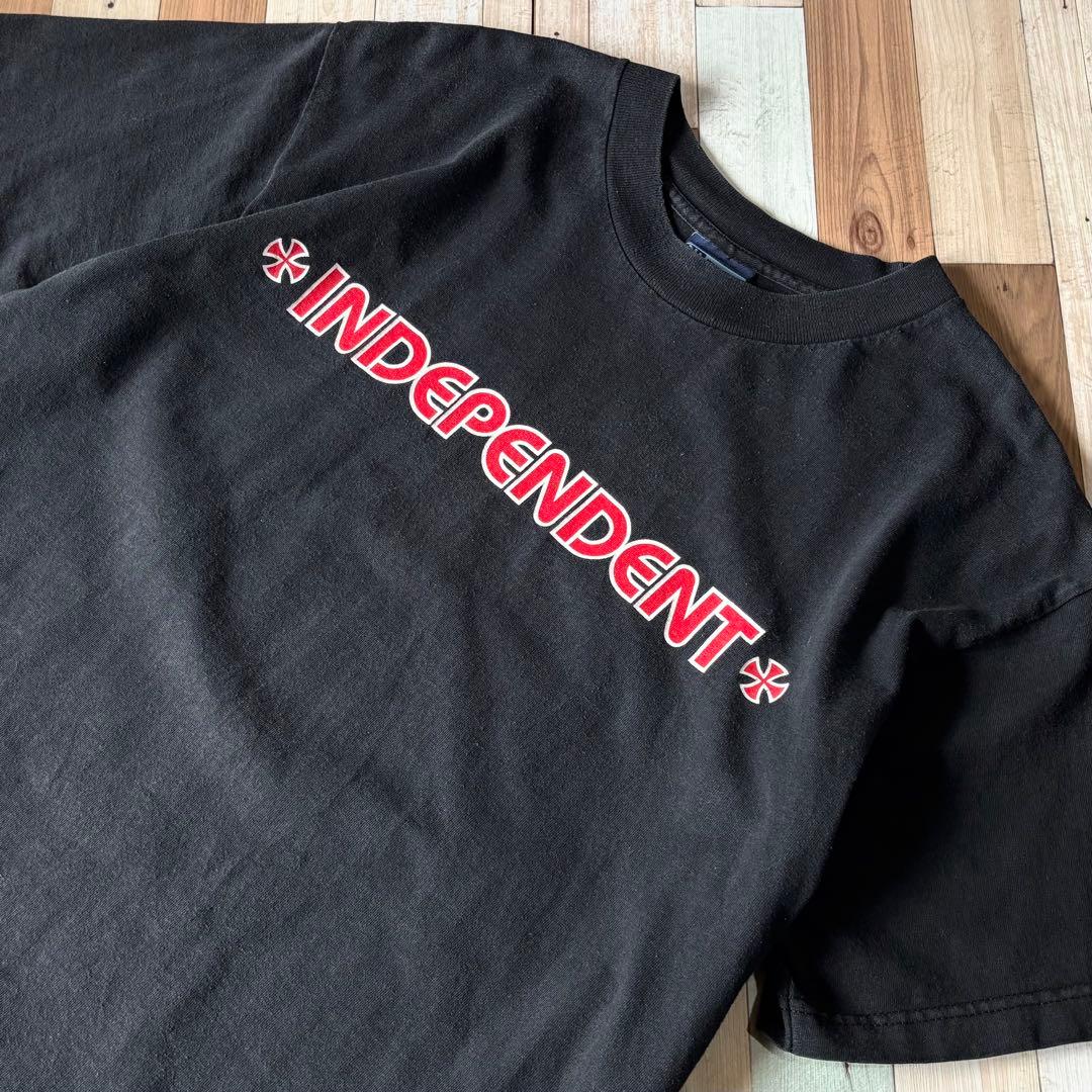 【希少】90s INDEPENDENT プリントTシャツ L USA製 青タグ