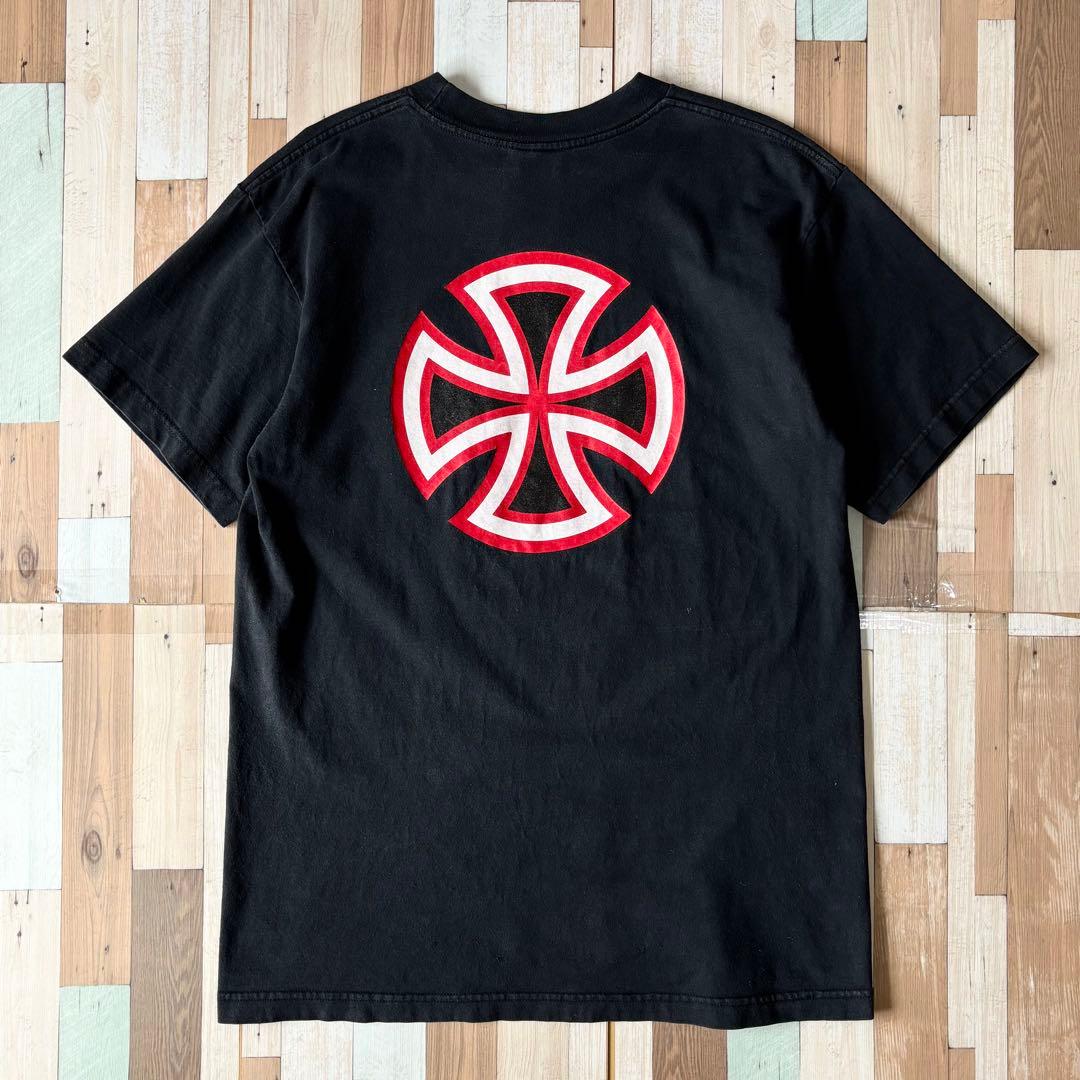【希少】90s INDEPENDENT プリントTシャツ L USA製 青タグ