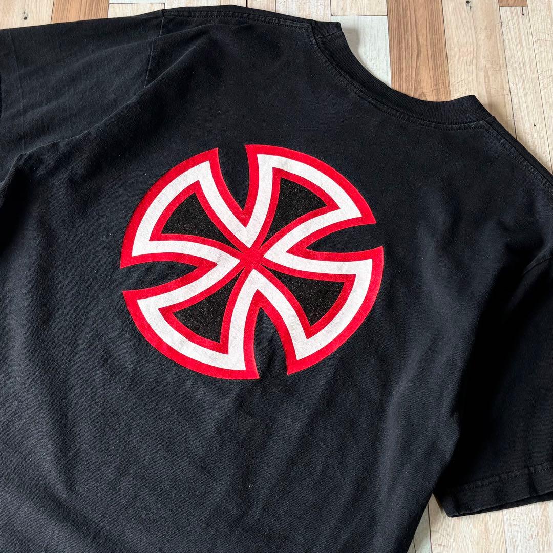 【希少】90s INDEPENDENT プリントTシャツ L USA製 青タグ