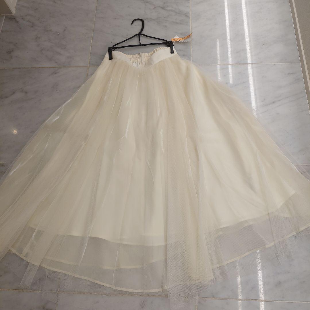 マイストラーダ　チュール×オーガンジー　スカート　34 超美品