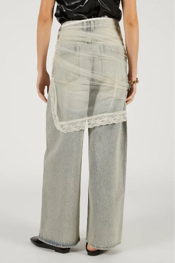 パンツ PRANK PROJECT Tulle Skirt Layered Denim