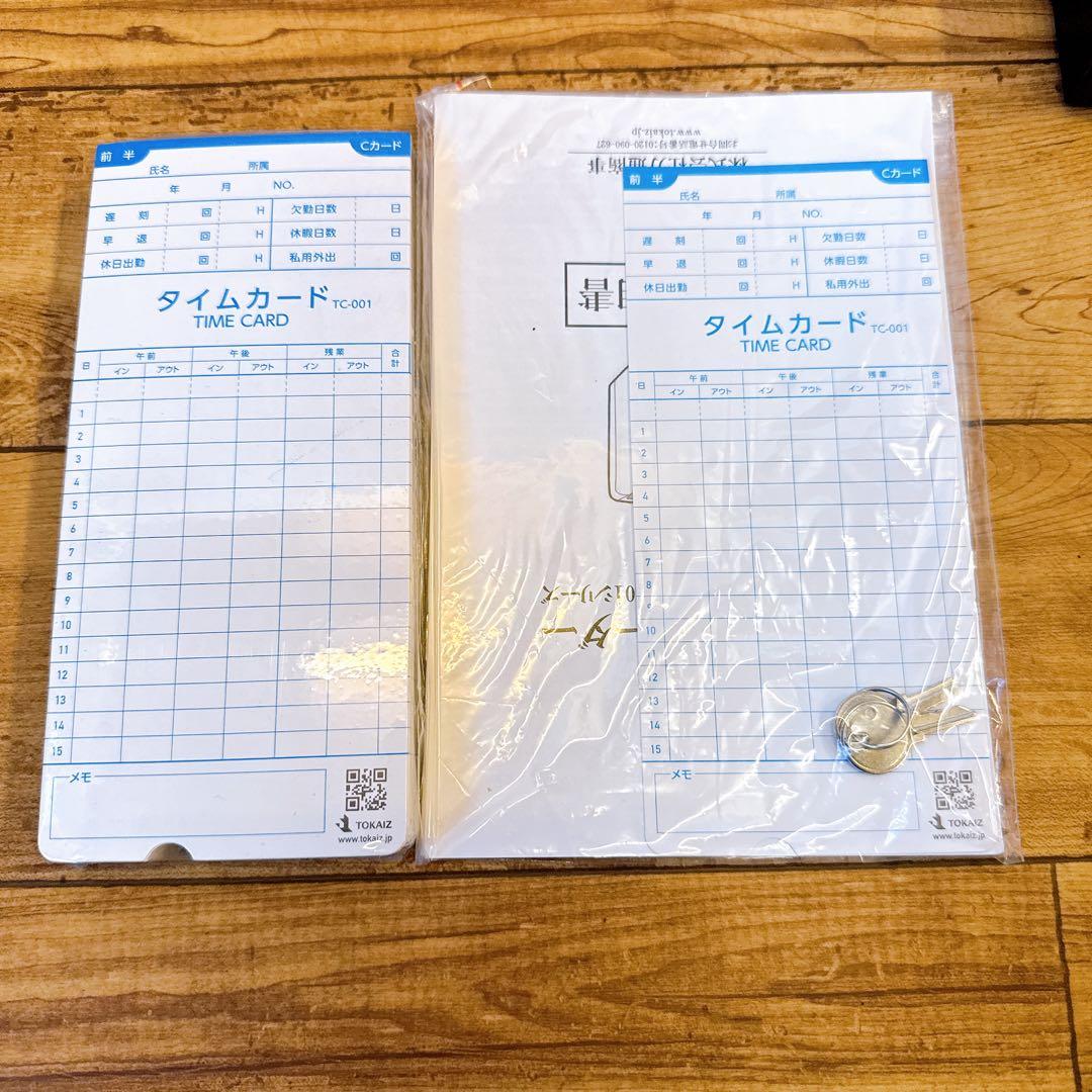 【未使用品】TOKAZ TR-001S タイムカード付き時計