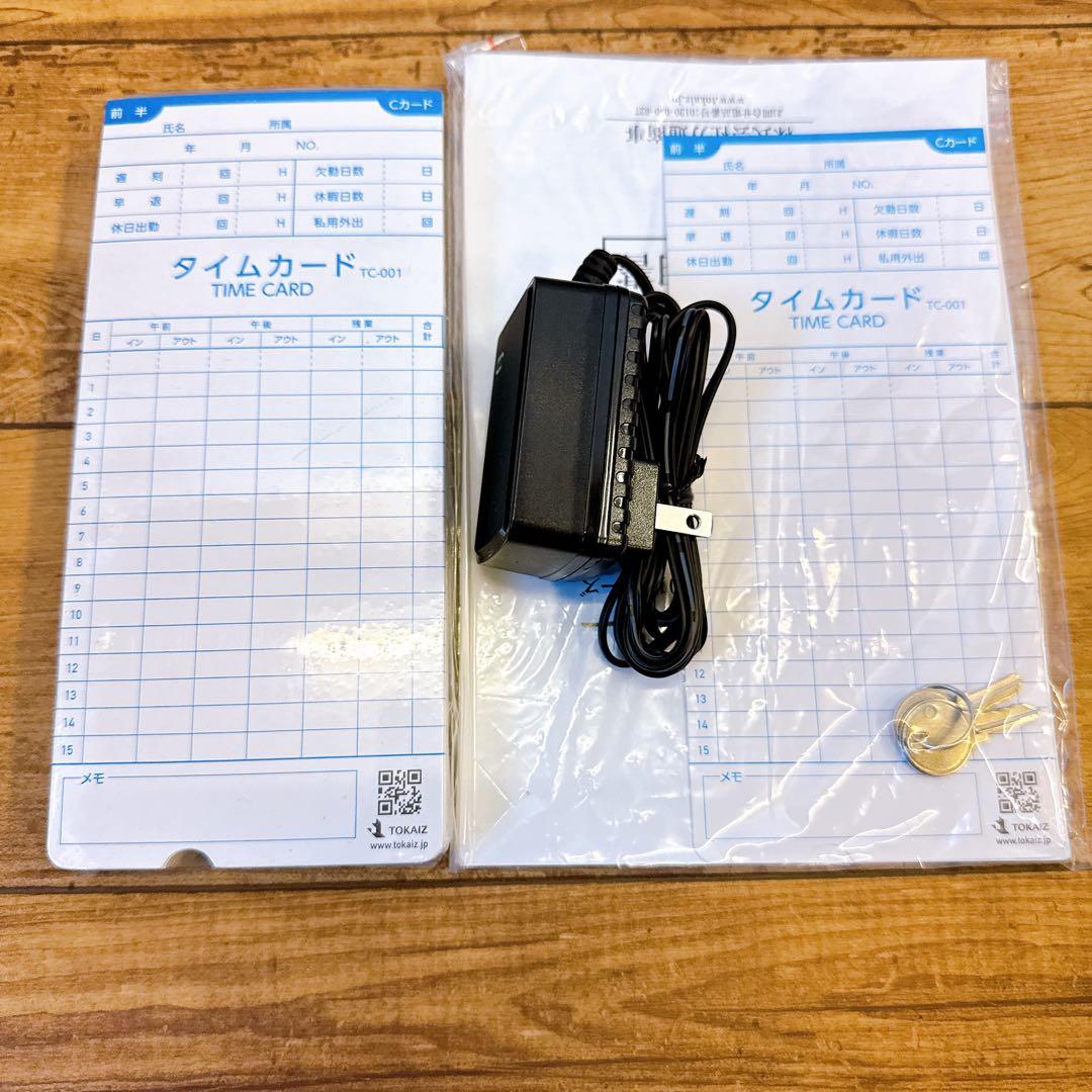 【未使用品】TOKAZ TR-001S タイムカード付き時計