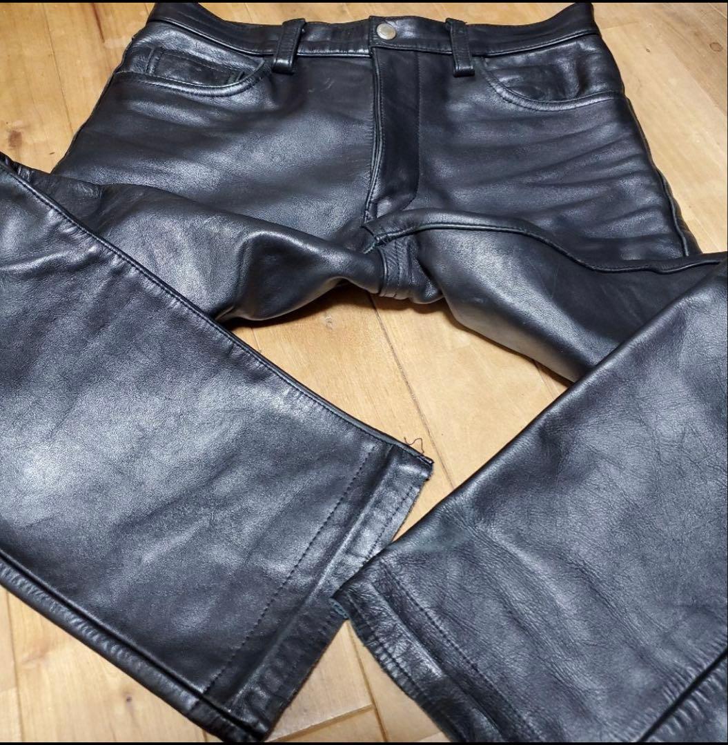 【超特価】希少オールド JOHNBULL 雰囲気抜群 レザーパンツ 今時期最高！