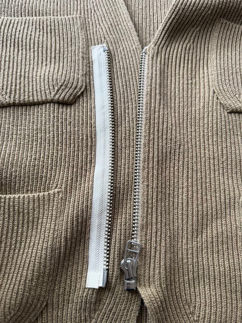 トップス unfil open-end spun cotton zip up vest