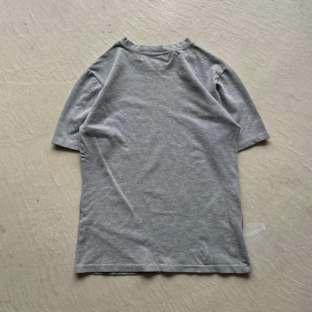 00s prada sport grey center line tee グレー