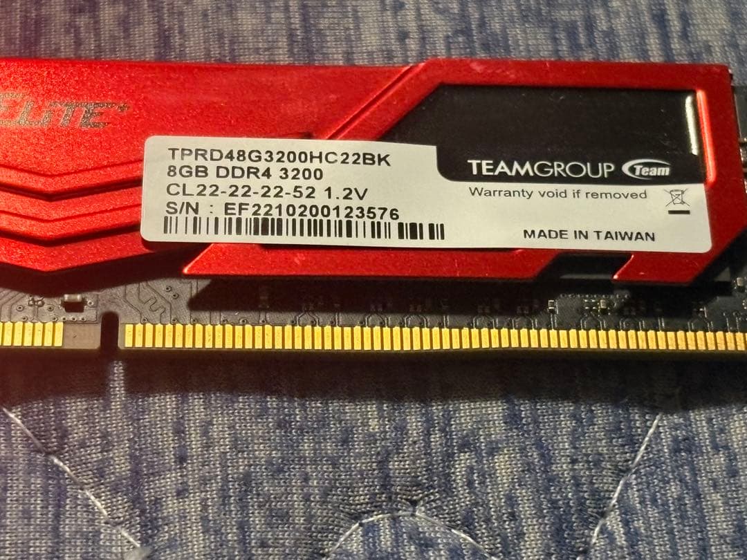 Team DDR4 3200MHz PC4-25600 16GB (8GBx2枚