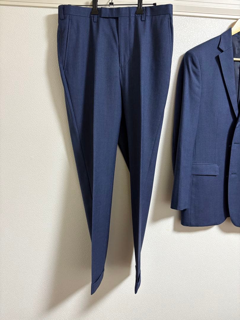 美品　BURBERRY BLACK LABEL ブルーネイビー スーツ　上下