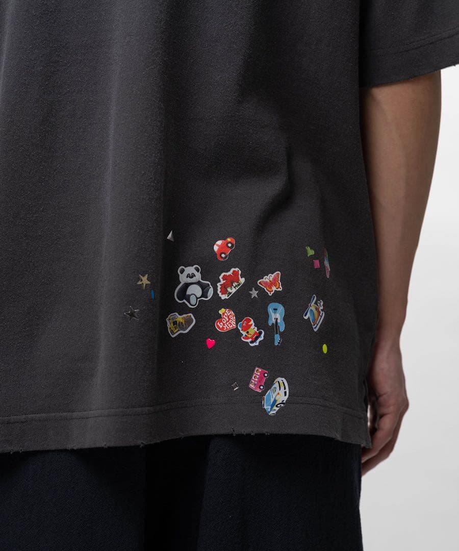 MIHARAYASUHIRO Kids Sticker Printed Tシャツ