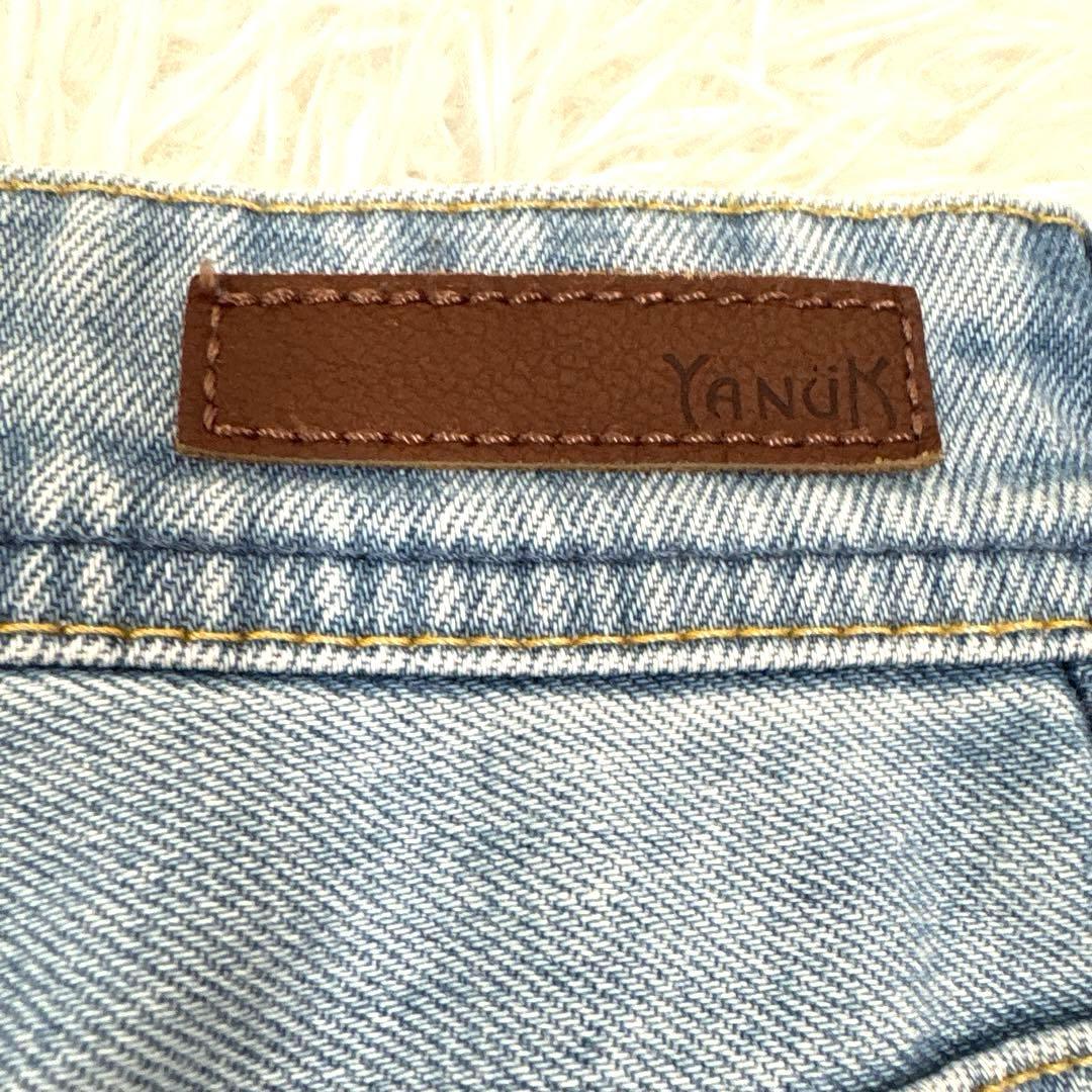 美品 YANUK ヤヌーク LOUISE ルイーズ ストレートデニム 24