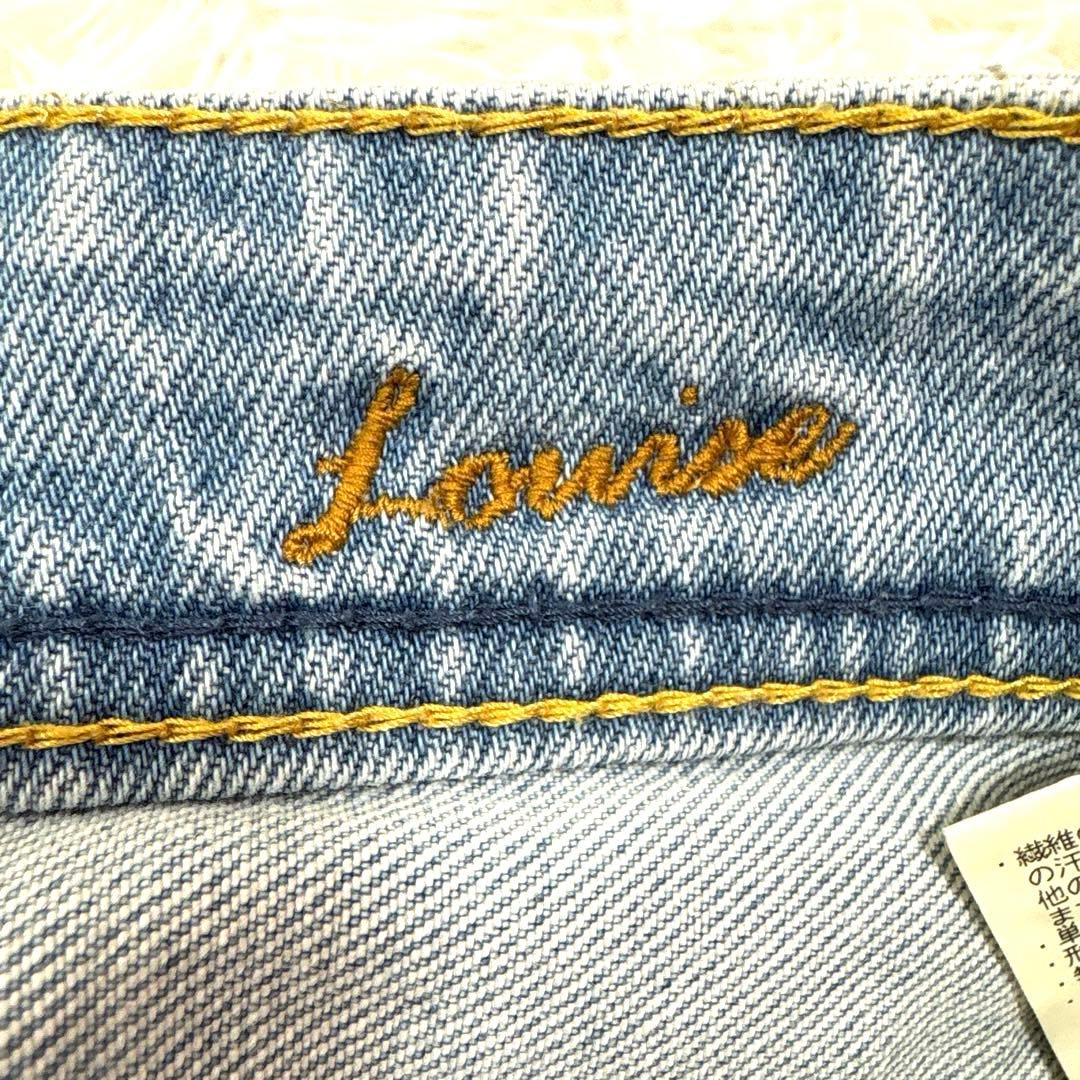 美品 YANUK ヤヌーク LOUISE ルイーズ ストレートデニム 24
