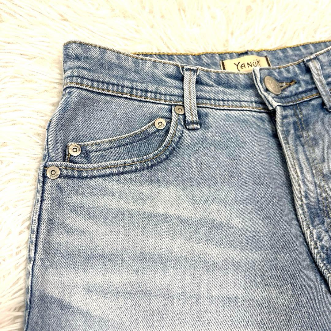美品 YANUK ヤヌーク LOUISE ルイーズ ストレートデニム 24
