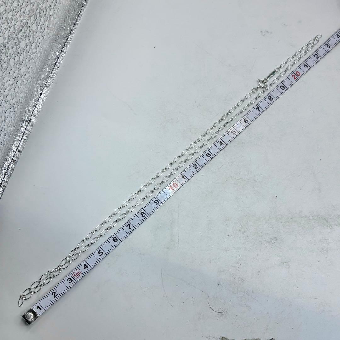 【46cm・美品】ティファニー　オーバル　リンク　チェーン　ネックレス　シルバー