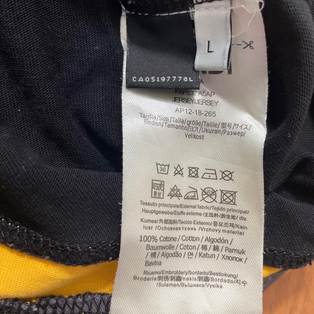 FENDI ブラック イエロー Tシャツ