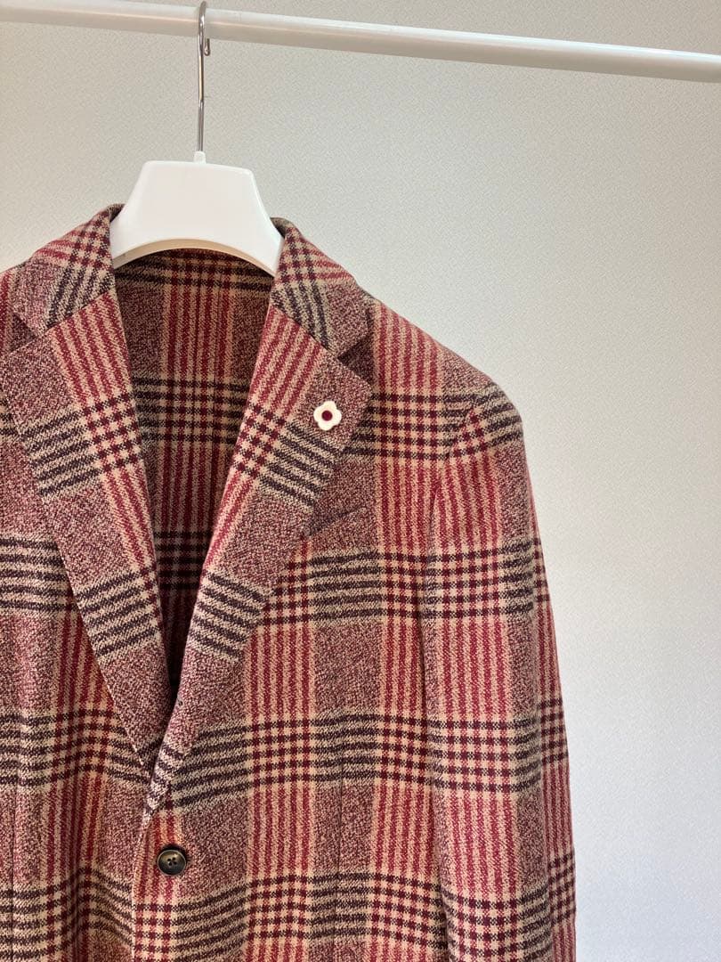 LARDINI ラルディーニ ウール チェック ジャケット