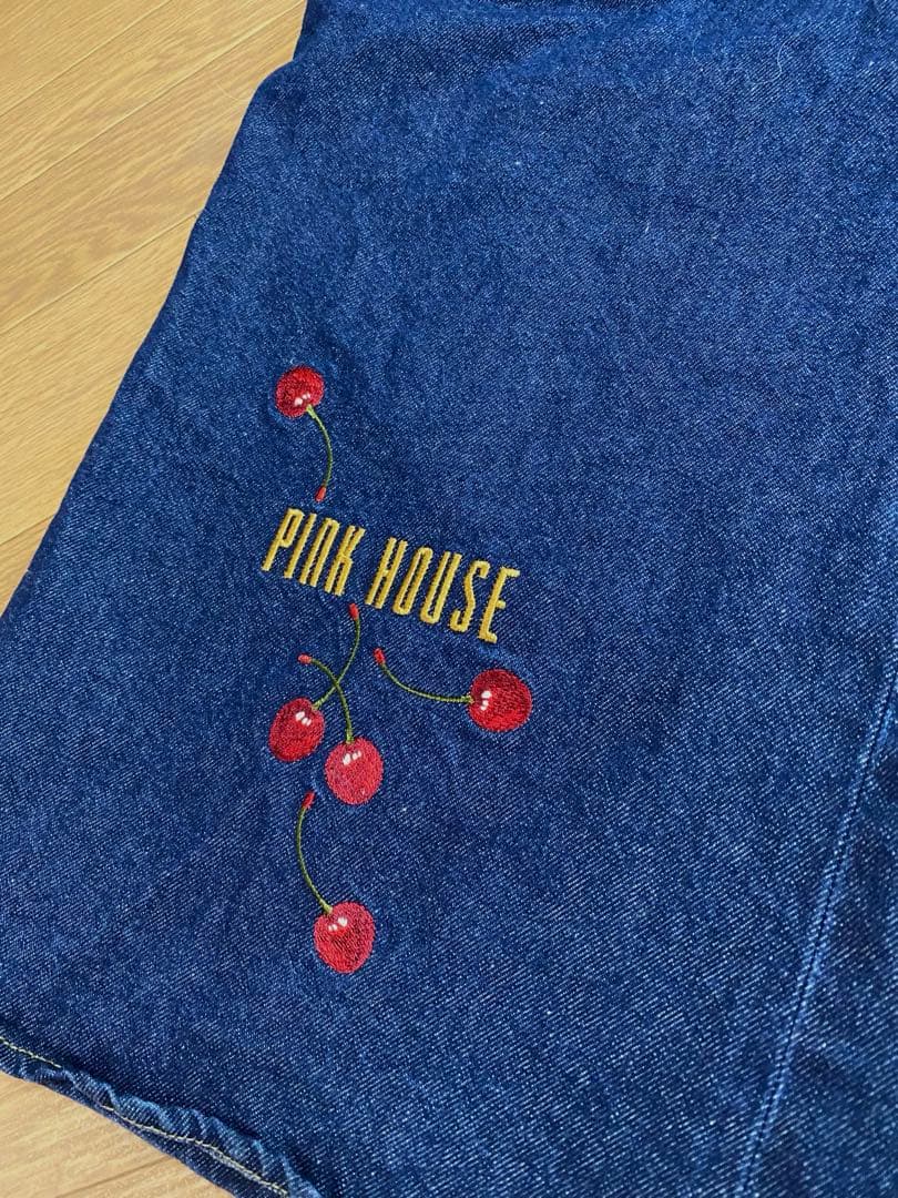 PINKHOUSE チェリー刺繍デニムパンツ