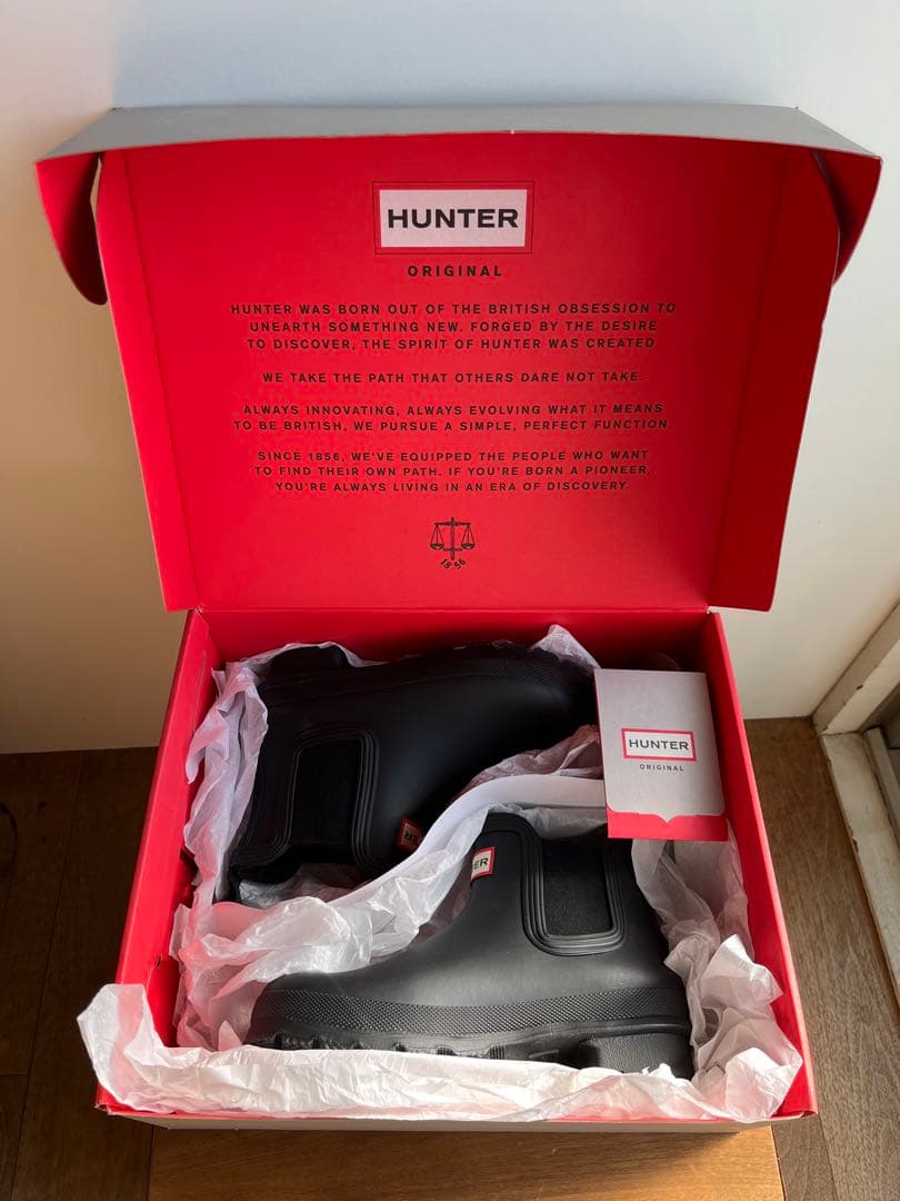【美品】HUNTER　サイドゴア　チェルシーブーツ　レインブーツ　防水　雨靴　雪