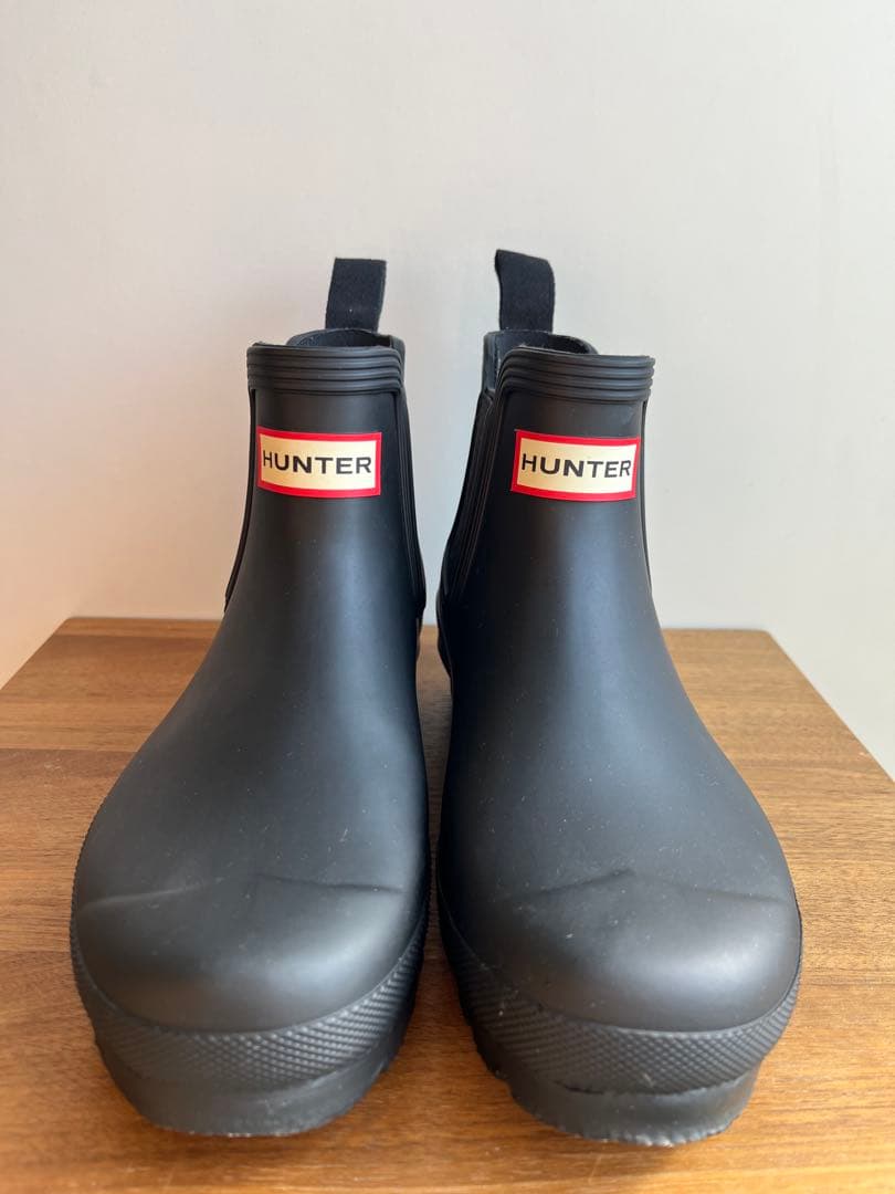 【美品】HUNTER　サイドゴア　チェルシーブーツ　レインブーツ　防水　雨靴　雪