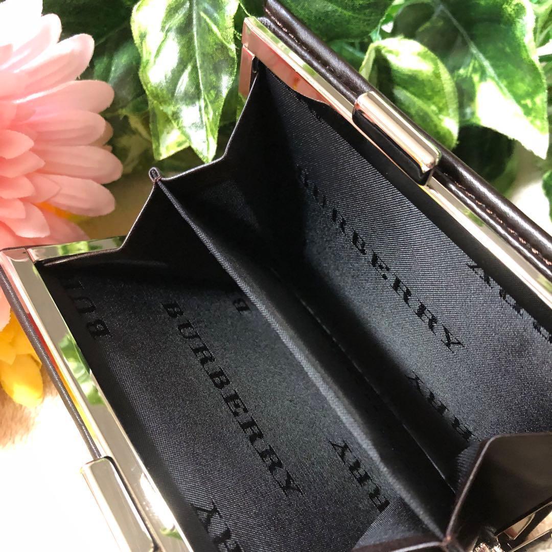 しーりー　未使用♡ バーバリー　がま口　二つ折り財布　ノバチェック