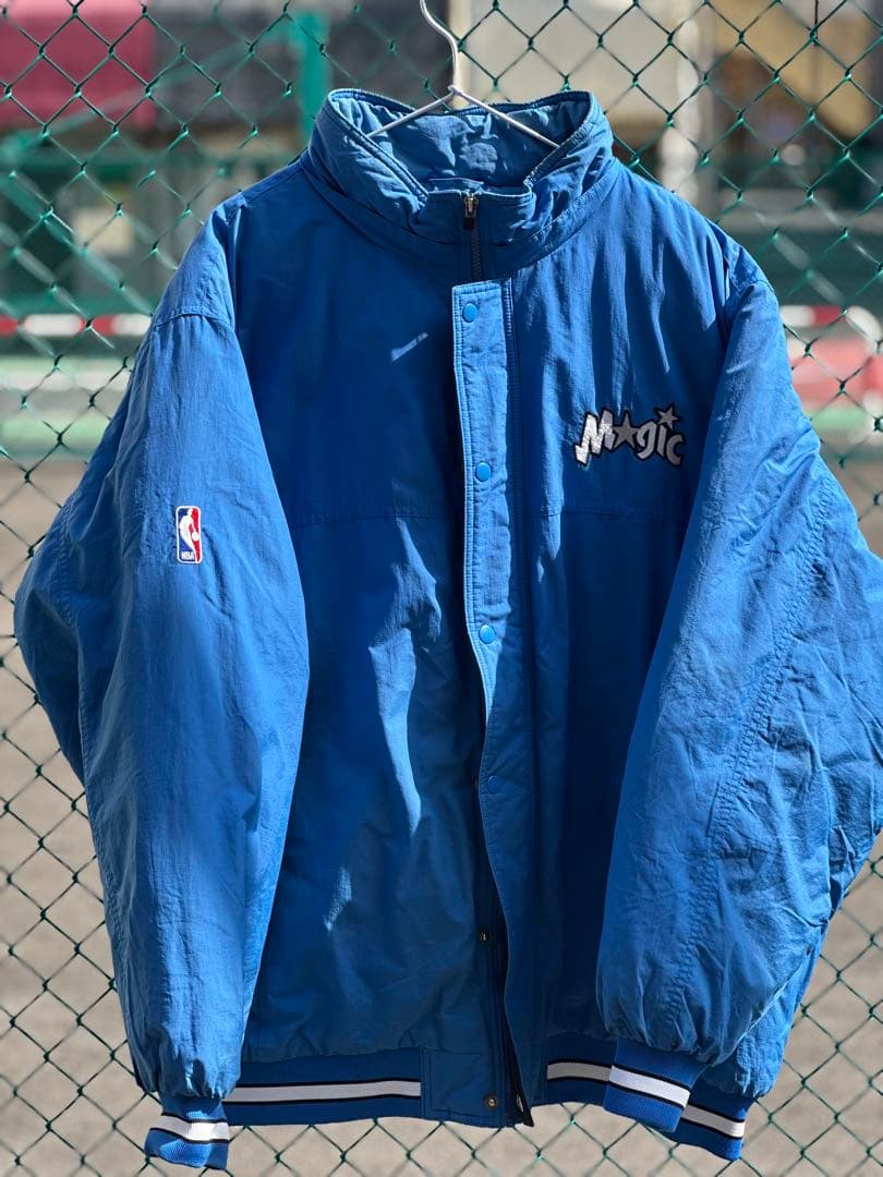 90s Reebok NBAマジック中綿XL刺繍
