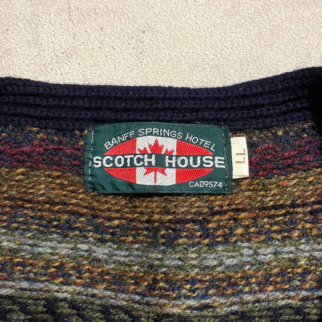 SCOTCH HOUSE スコッチハウス ウール ニットベスト スコットランド製