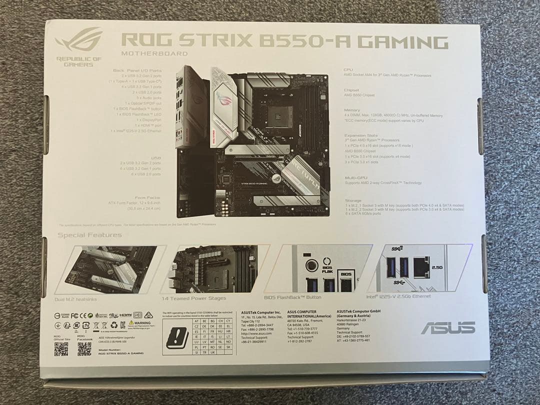 ASUS ROG STRIX B550-A GAMING マザーボード