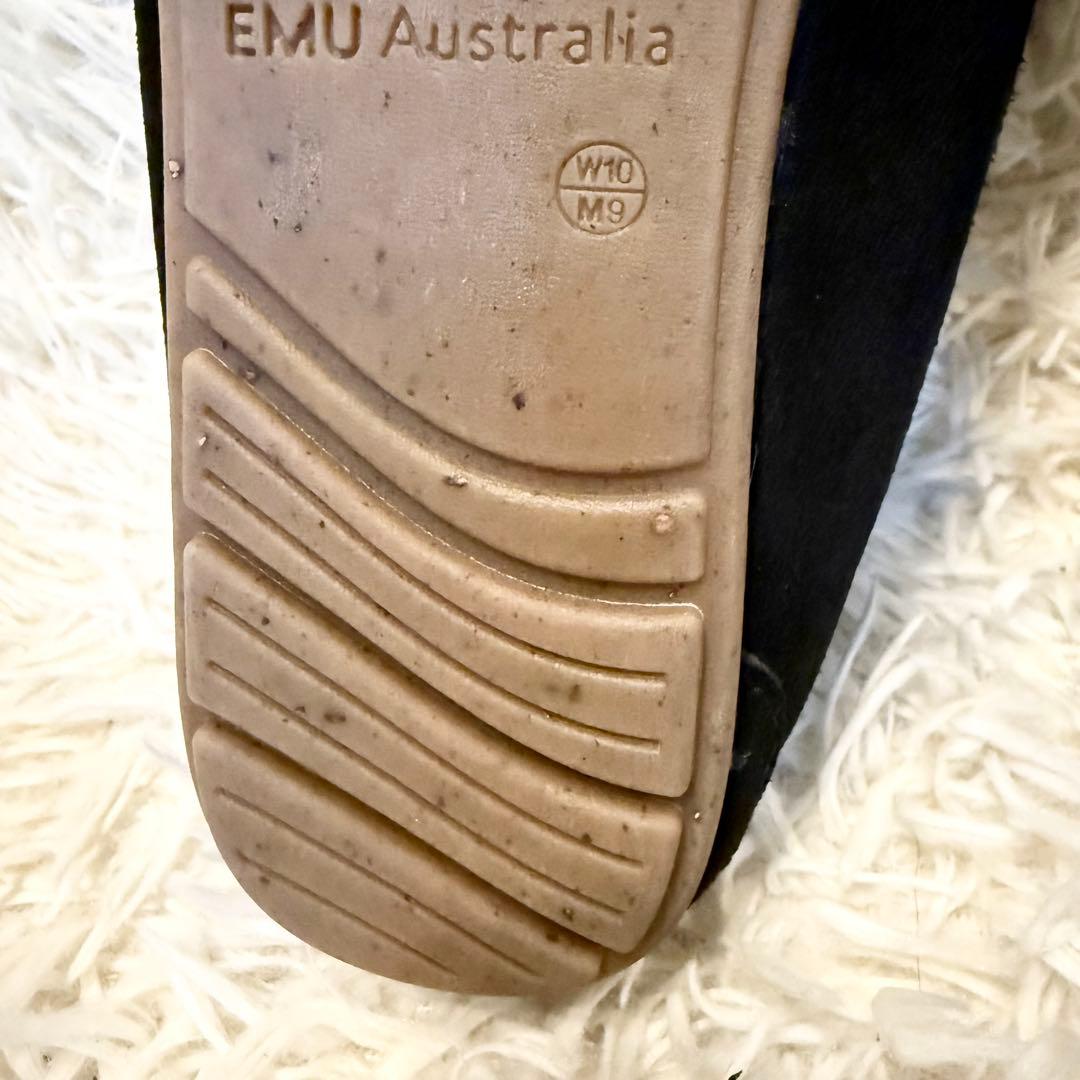 EMU Australiaエミュー　ムートンスリッポン　モカシンブラック　27㎝
