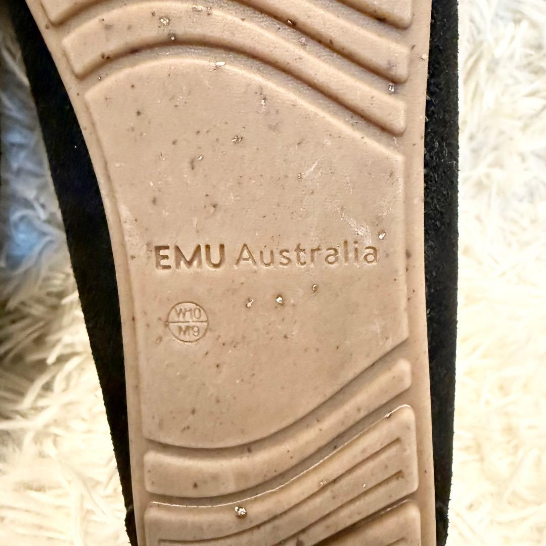 EMU Australiaエミュー　ムートンスリッポン　モカシンブラック　27㎝