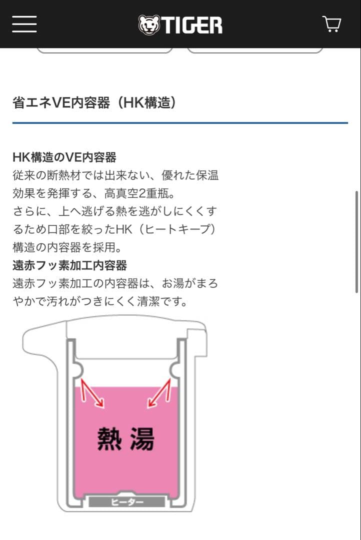 タイガー PVQ‑H220 VE 電気ポット 2.2L 未使用