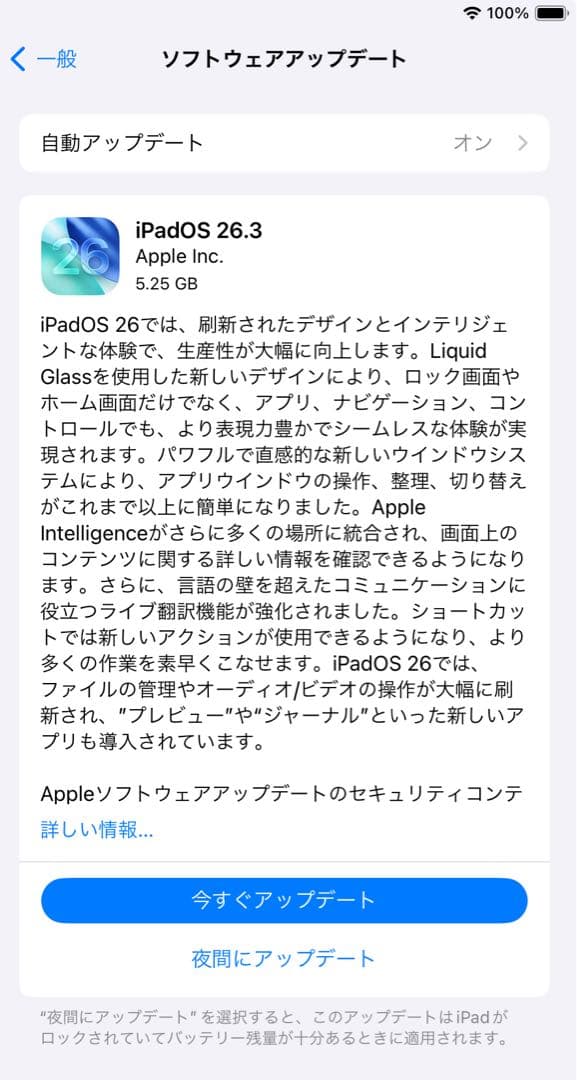 Apple iPadmini 7.9インチ 第５世代バッテリー95％ 本体難あり