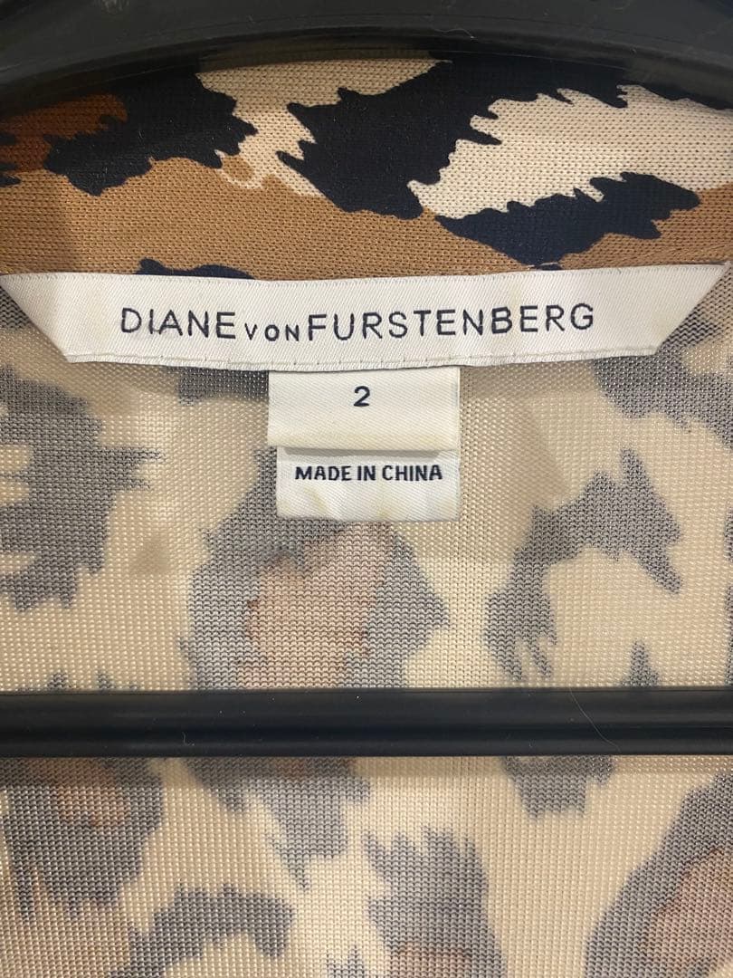 美品DIANE von FURSTENBERG ヒョウ柄ワンピース 2