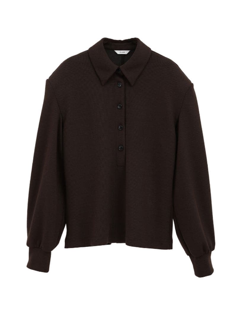 CLANE クラネ POWER SHOULDER POLO TOPS