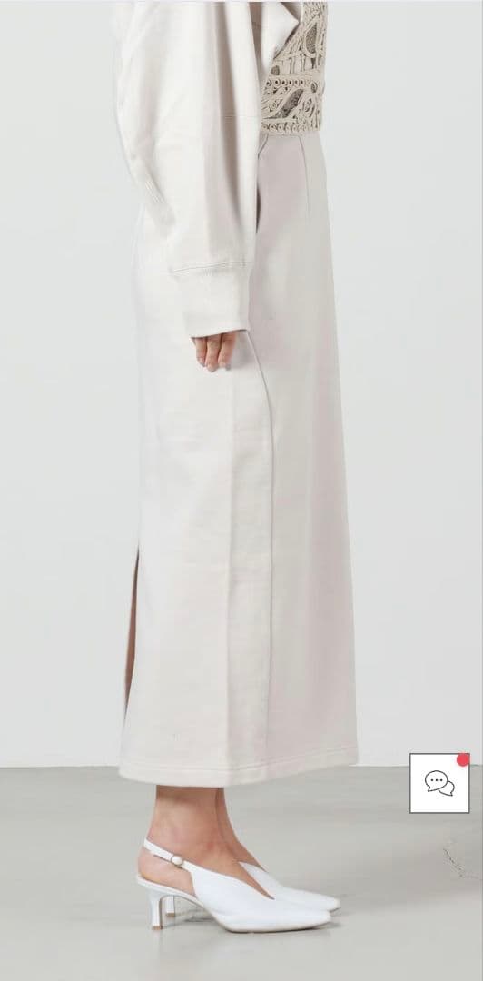 スカート Cording Embroidery Sweat Skirt